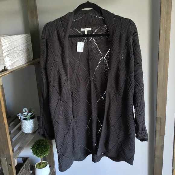 Maurices Sweaters - Maurices NWT Charcoal Gray Chunky Knitted Cardigan